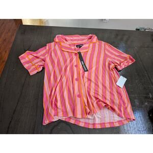 NWT Room Service Aspen Knit Pj Set In Surf Club Stripe -Surf Club Stripe -size M